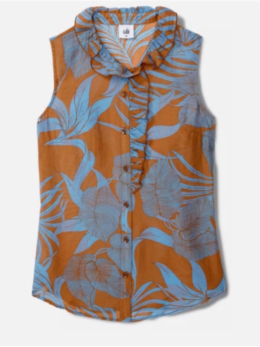 CAbi  Tropical Print Blouse View 5